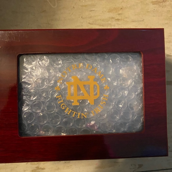 Notre Dame Wooden Display Box 4 Set Size 11 Box is a gift - Picture 1 of 2